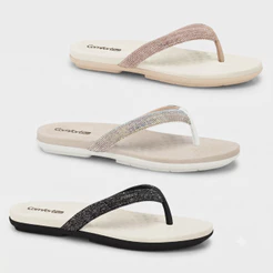 Chinelo Comfortflex Feminino Dedo Strass Glitter Conforto