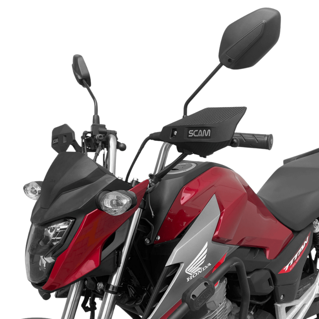 Protetor De Mão Moto Universal Guidão 22mm Scam Bros XRE Titan Fan Fazer Crosser Lander — imagem 2 de 2