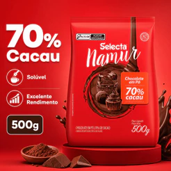 Chocolate em Pó 70% Cacau Selecta Namur 500g Mix Confeitaria, Brigadeiro, Bolos e Bebidas