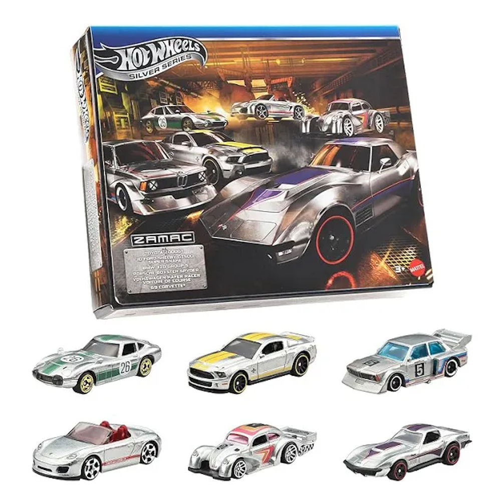 Hot Wheels Conjunto Zamac 6 Veículos - Mattel