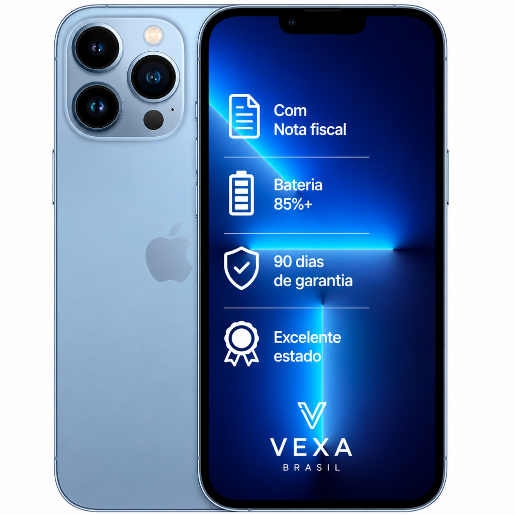Apple iPhone 13 Pro Max 256GB | Semi Novo Premium | Bateria Mínima 85%