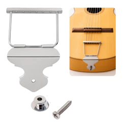 Kit Afirmador Cordal Violão 6 Cordas / 12 Cordas Aço Resistente Palheta Roldana Porta Palheta