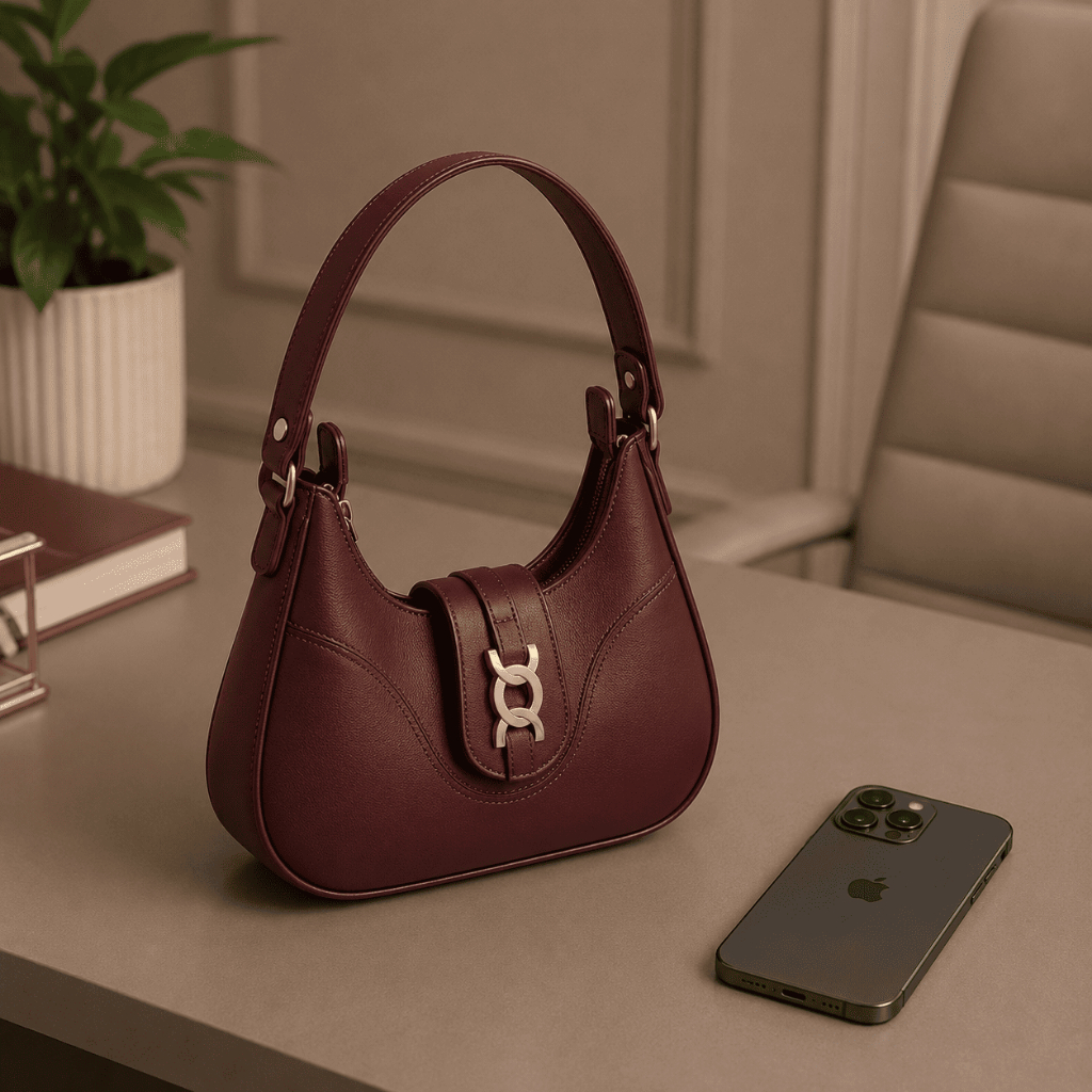 Bolsa Feminina Ombro Baguete Média Elegante Luxo Casual Dia a Dia Alça Confortável Moda Tendência Premium