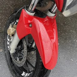 Paralama Carenagem Dianteira Moto Honda CB 250 Twister 2016 2017 2018 Vermelho Sportive