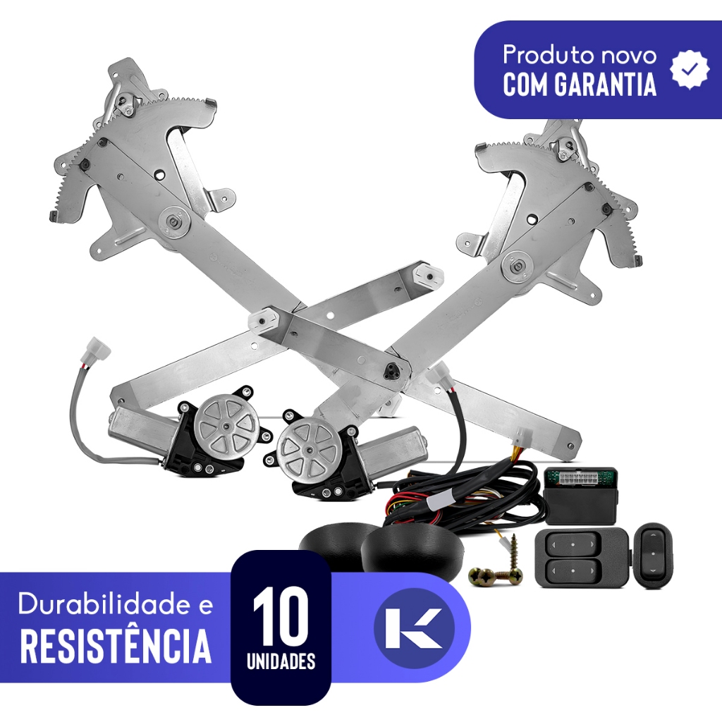Kit Vidro Elétrico Sensorizado S10 Blazer 1995 A 2011 Dianteiro — imagem 2 de 2