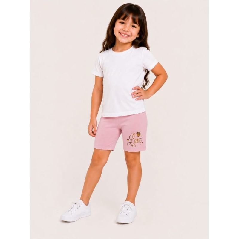 shorts infantil suplex | malha macio confortável | esportivo| bermuda menina | cós alto| roupa criança feminino
