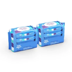 Kit 2 Promo Pack Lenços Umedecidos Free Wipes nº 2 – Higiene Completa (400 un.)