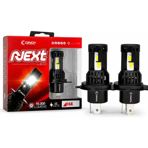 Lâmpada Ultra Led H11 H8 H9 H4 H7 Hb3 Hb4 CINOY NEXT 16.000 Lumens 6000k — imagem 2 de 2