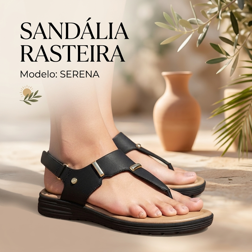 Sandália Comfortflex Ortopédica Anatomica Confortavel Moda