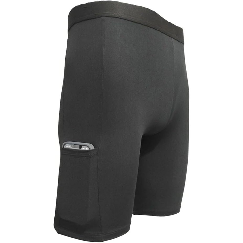 Bermuda Short Ciclista Masculina com Bolso Lateral Térmica Proteção UV Compressão Academia Treino Corrida