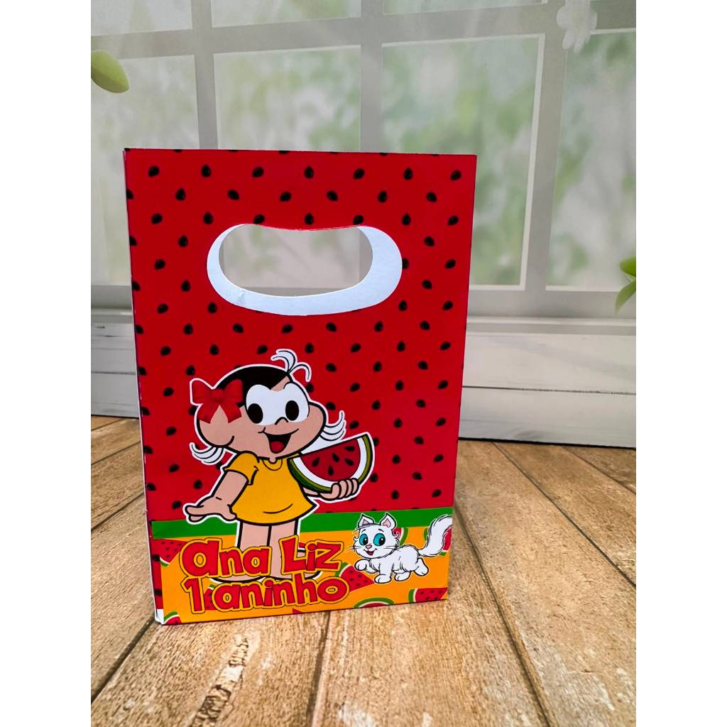 Sacolinha Surpresa Personalizada MAGALI Pegue e Monte | Qualquer Tema | Lembrancinha Festa Infantil