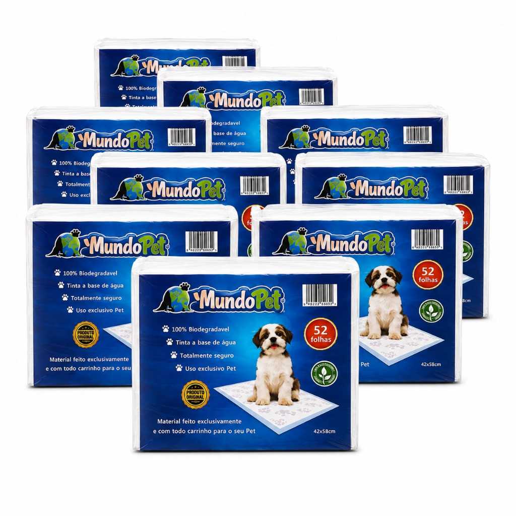 Jornal Para Cachorro Biodegradável Pet 42x58cm 52 104 156 208 Folhas