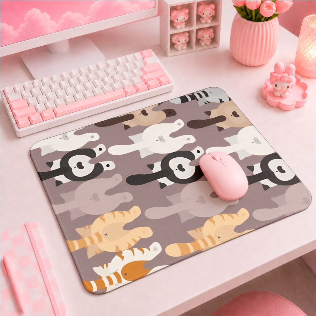 Mouse Pad GAMER fofinhos 50x40 ou 25x20 de gatinhos  Profissional Informática
