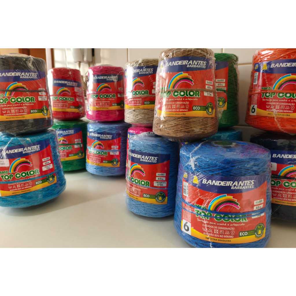 Barbante Bandeirantes Crochê N° 6 - Todas as Cores - 1 Kg - 968m — imagem 2 de 2