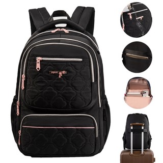 Mochila casual feminina, pode guardar notebook de 15,6 polegadas, com costas acolchoadas para aliviar o peso