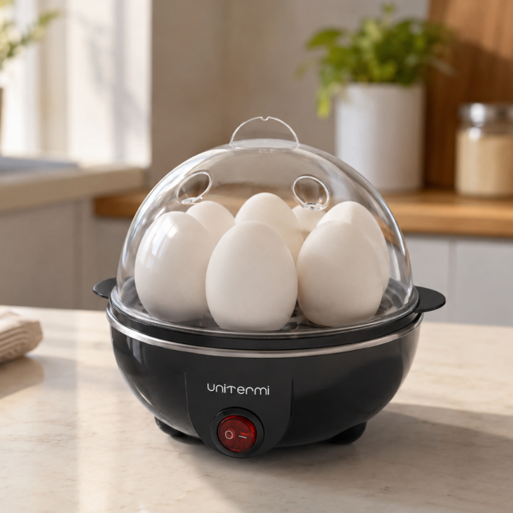 Cozedor de Ovos Elétrico A Vápor Portátil Máquina Cozimento Rápido 127V/220V Desligamento Automático