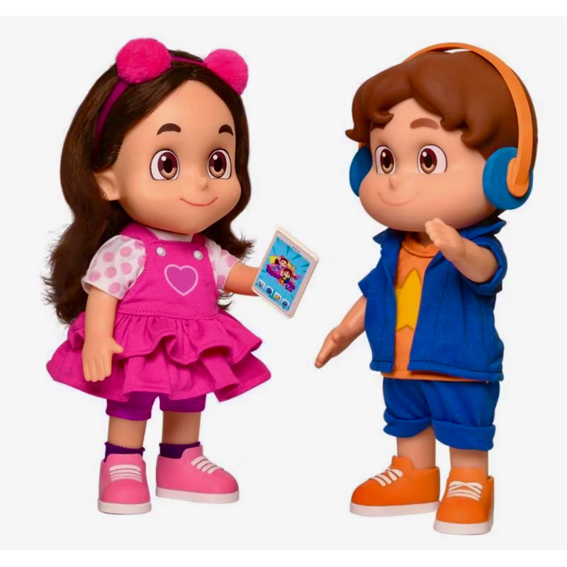 Kit com 1 Boneca Maria Clara 14 Frases + 1  Boneco JP Youtuber Com Fone Baby Brink  14 frases- ORIGINAl
