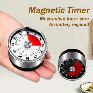 Temporizador de Cozinha Mecânico Analógico Inox Imã  Resistente Temporização Dos Alunos e…