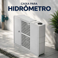 Caixa Hidrômetro e Registro Caixa Medidor de água Dupla NTS 303 Caixa Padrão Sabesp Policarbonato
