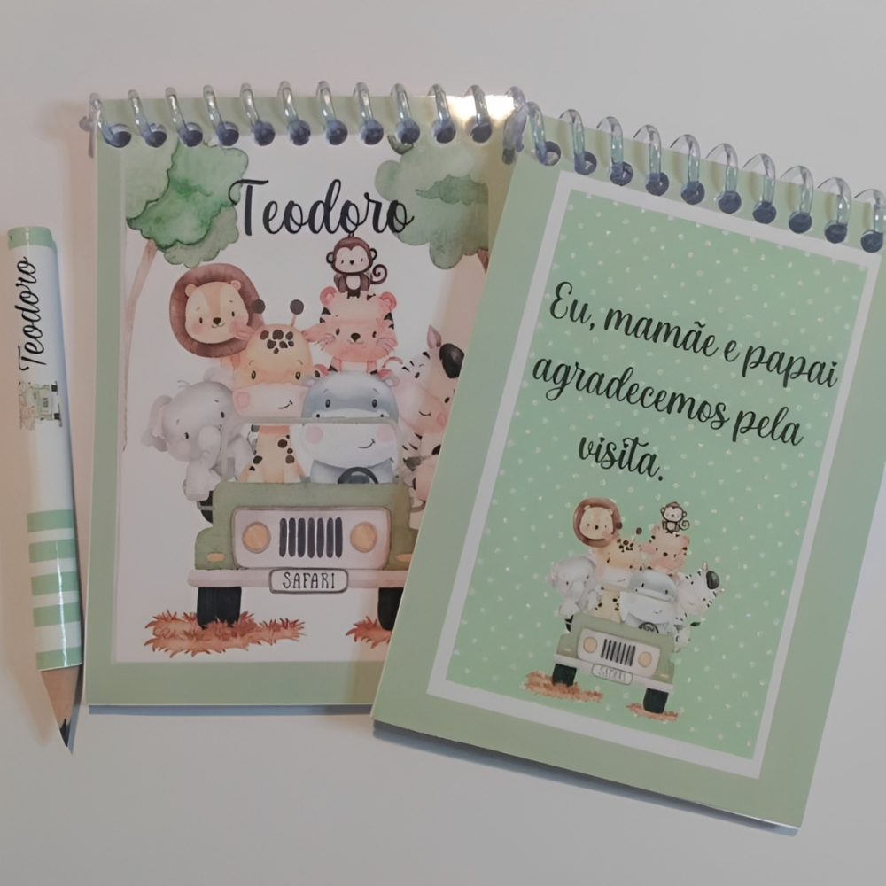Bloquinho + mini lápis personalizado, tag ( vai embrulhado) maternidade ,aniversario, formatura.