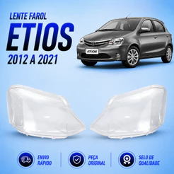 Lente Farol Etios 2012 2013 2014 2015 2016 2017 2018 2019 2020 2021