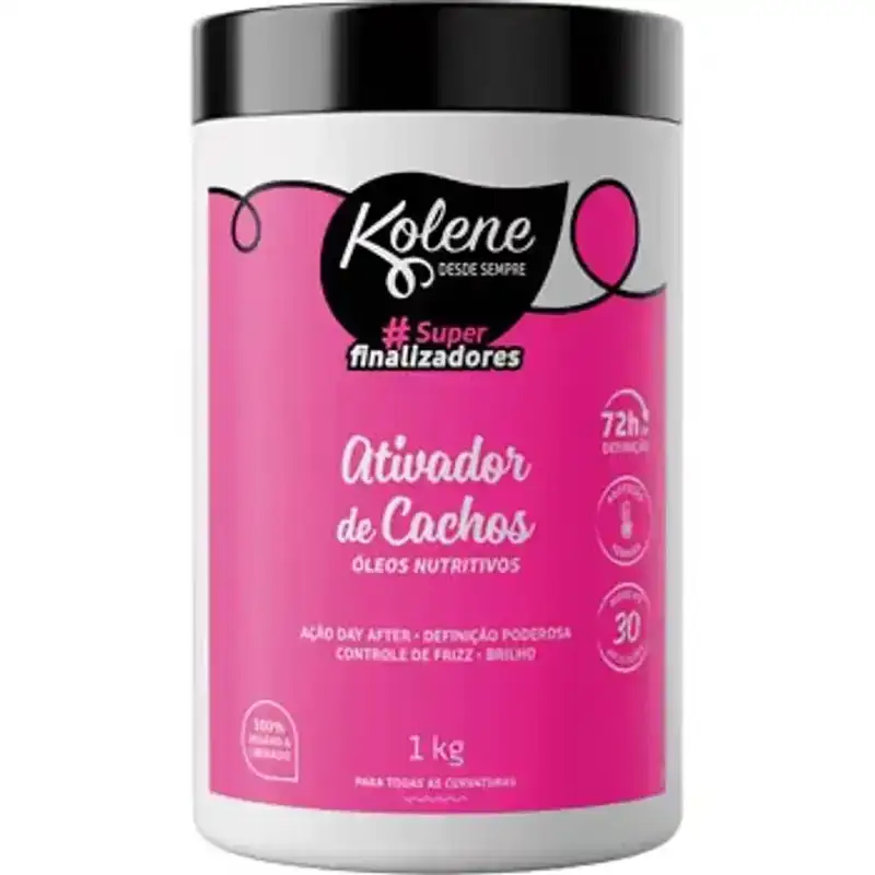 Ativador de Cachos Kolene Óleos Nutritivos 1kg – Definição, Nutrição, Hidratação e Controle de Frizz