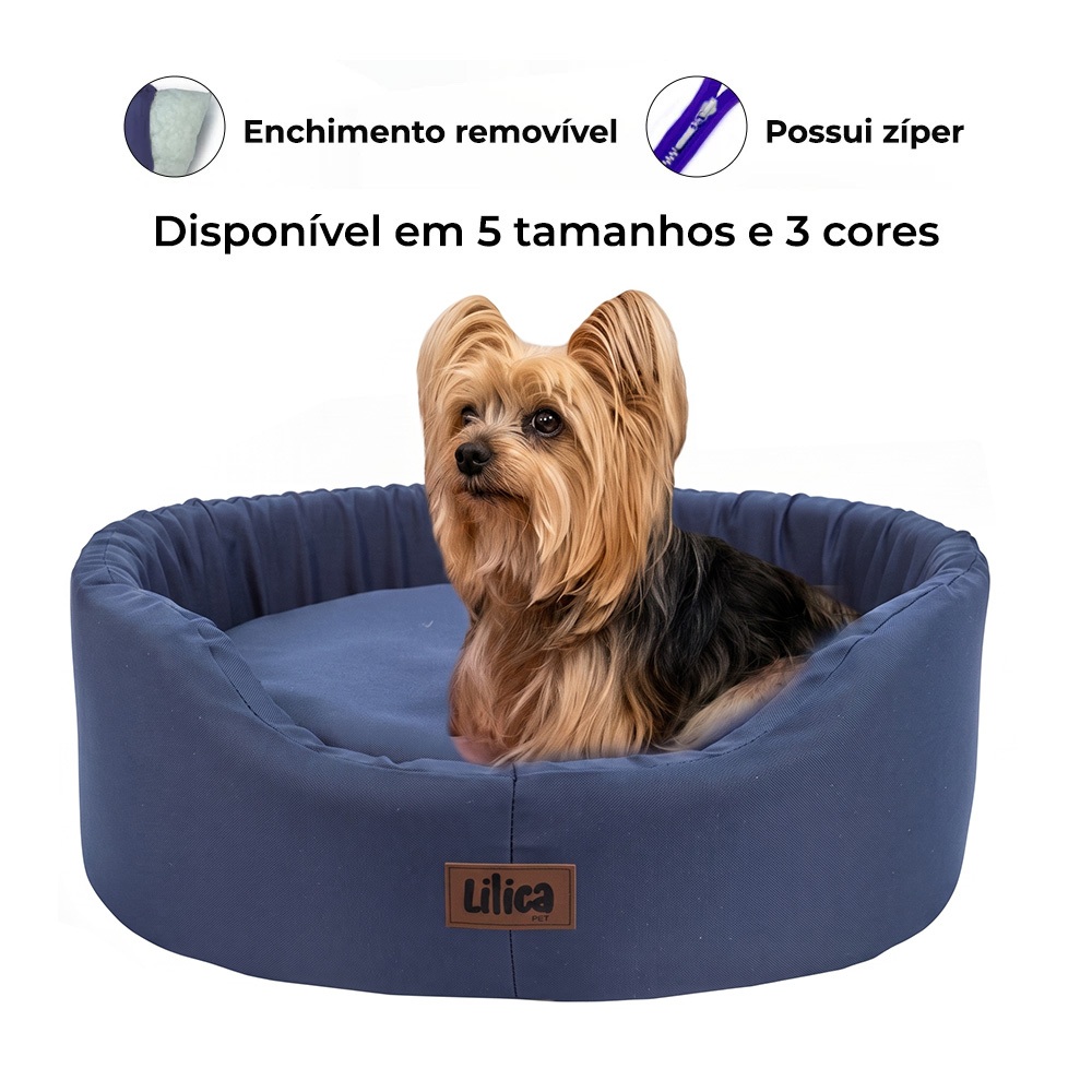 Cama caminha pet lavável zíper na almofada confortável cachorro e gato super pop