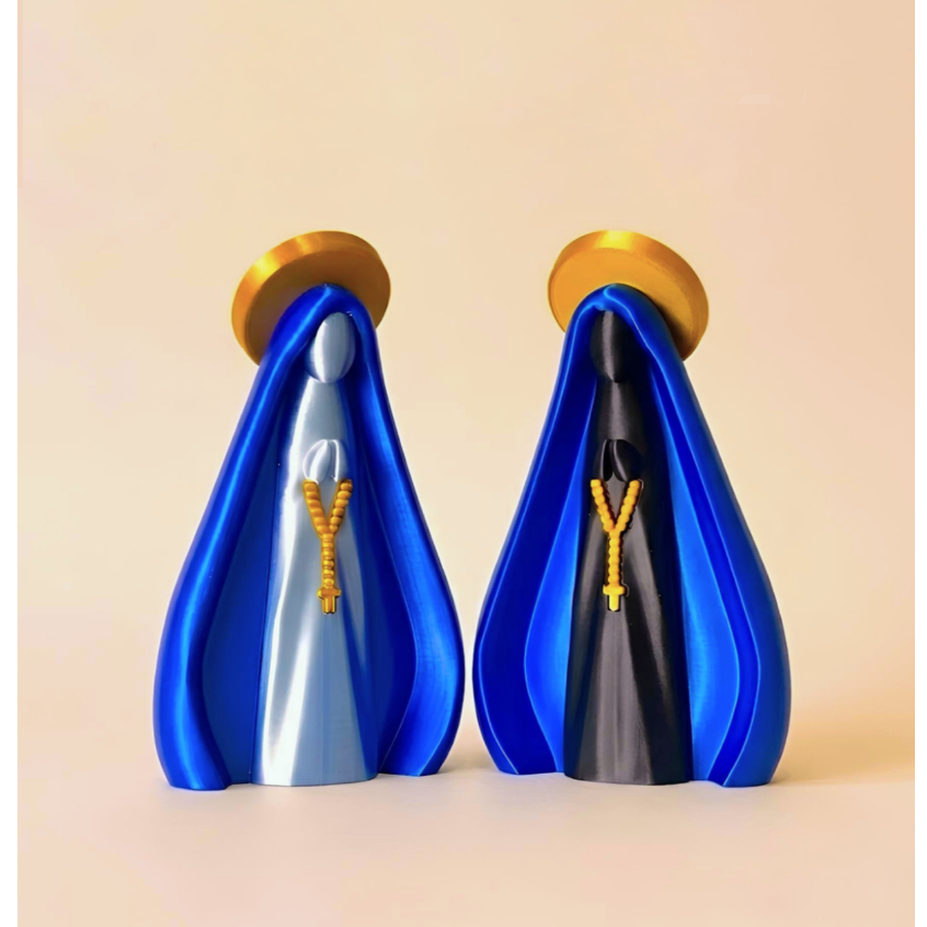 Nossa Senhora Aparecida Imagem Estátua Moderna Decoração Religiosa Católica Altar Capela Presente 3D