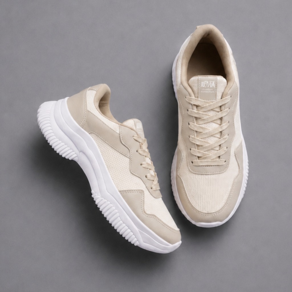 Tênis Plataforma Chunky Feminino Nuvia Casual Confortável Moderno Solado Antiderrapante Fashion