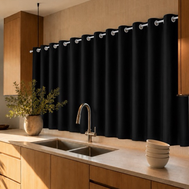 Cortina De Vitro Blackout 0,90x0,80 Para Janela Banheiro Linda Decoração