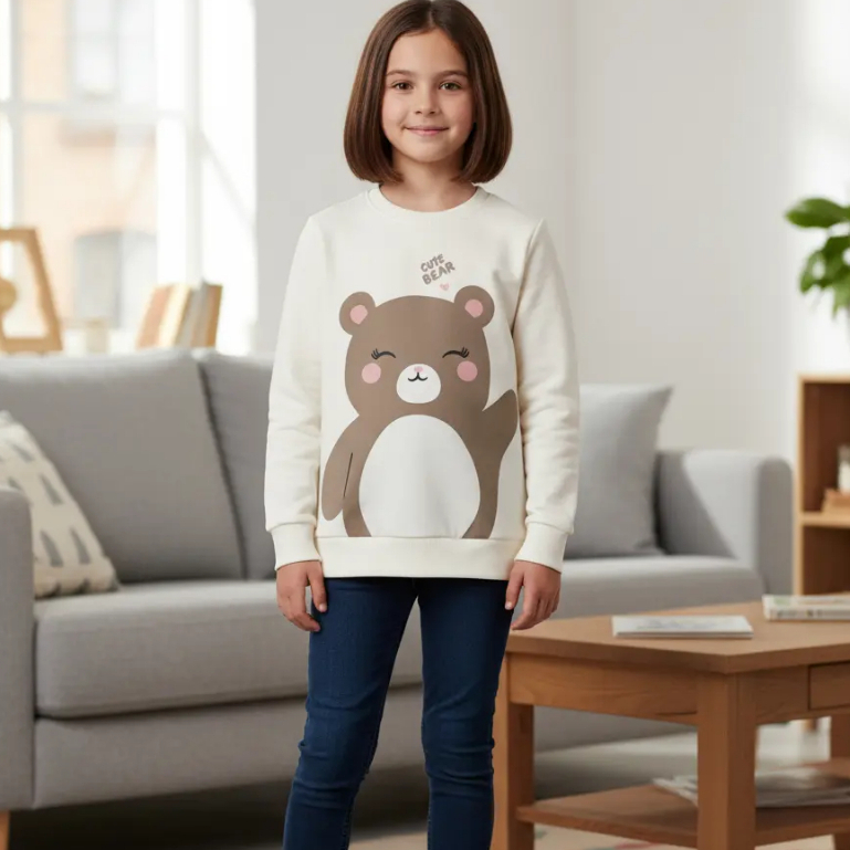 Conjunto Moletom Menina Rovitex TAM 10 c/ legging molecotton Ursa