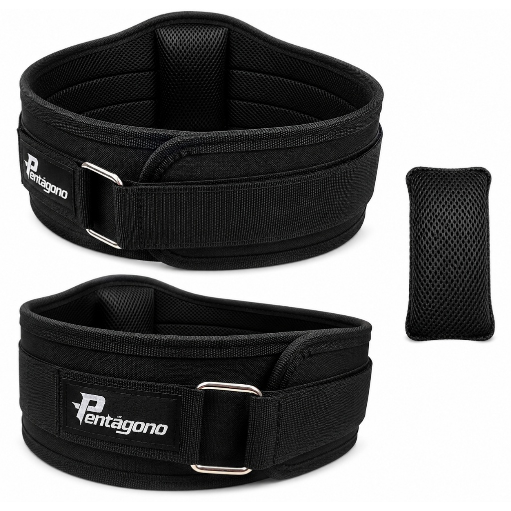 Cinturão Musculação Sport Tamanho único Ajustável 64 a 105 cm com Apoio Lombar Academia – Pentágono