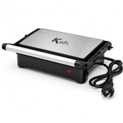 Grill e Sanduicheira Elétrica Multiuso Koti Elegance Toast Inox Antiaderente Esquenta Rápido 880w 110V ou 220v