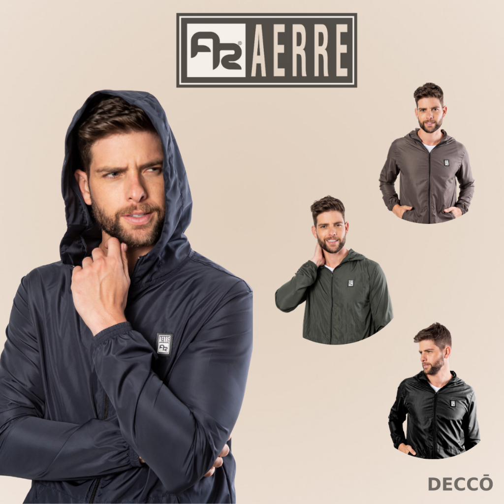 Jaqueta Corta Vento Plus Size Masculina De Inverno Sem Forro Lisa Com Bolso e Ca