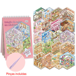 Adesivo Cenário Criar Cenas 3D de Paisagismo Kawaii Fofo DIY Scrapbooking para Crianças e…