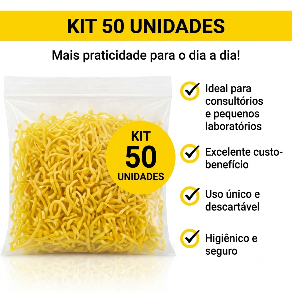 Kit 50 Ponta Intraoral Para Ponta Misturadora Amarela