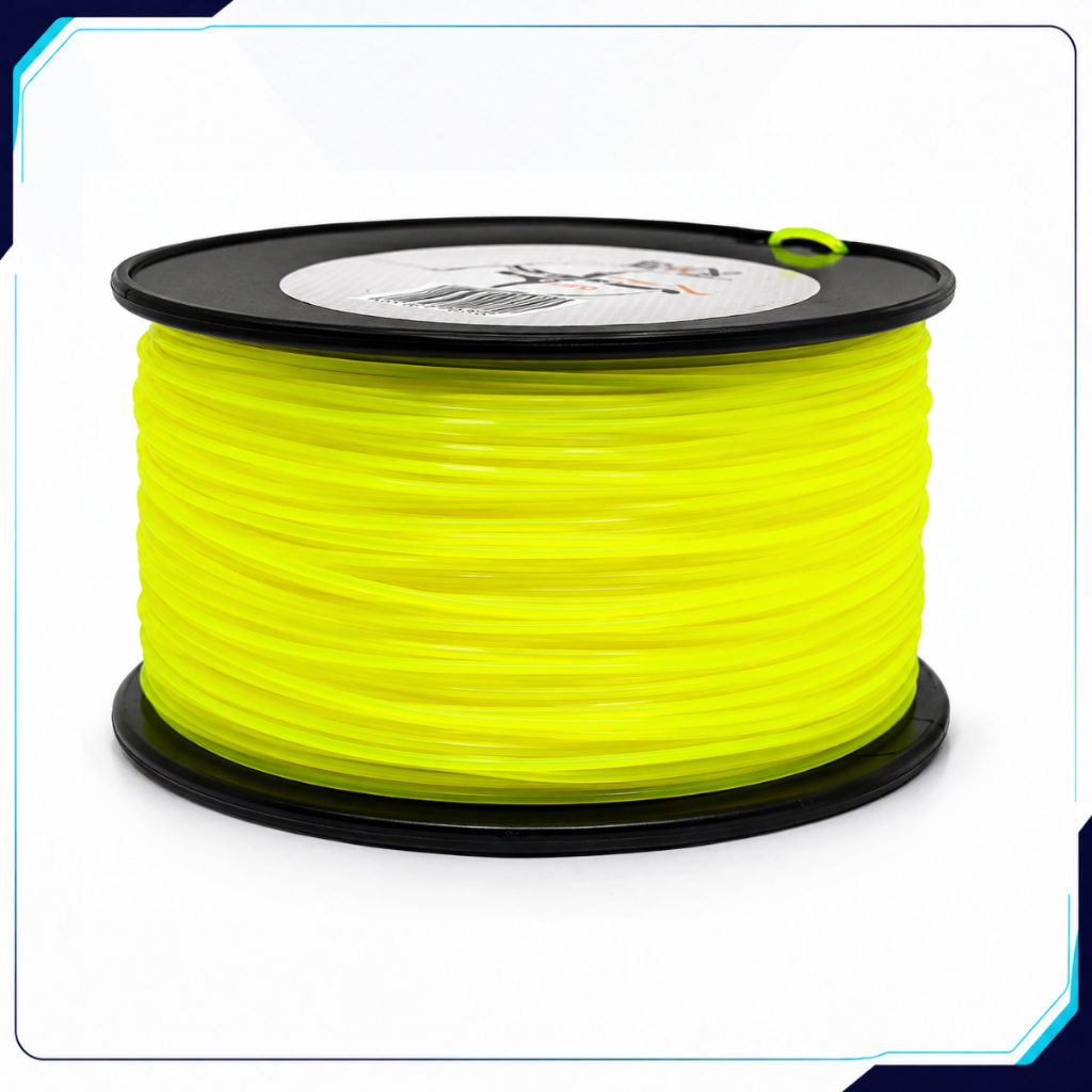 Fio Nylon Para Roçadeira 2,5mm 240 Metros Redondo Alta Resistência Para Corte De Capim Mato Grama