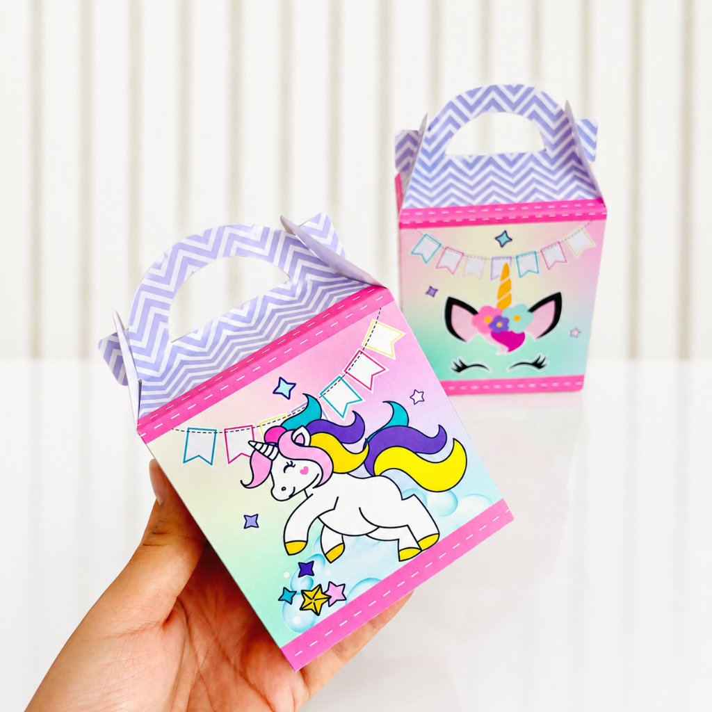 Maletinha personalizada unicórnio, caixinha personalizada unicórnio, lembrancinha personalizada unicórnio, pegue e monte