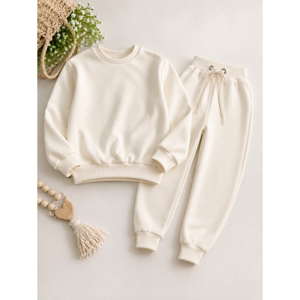 Conjunto Moletom Infantil Flanelado Quentinho Menino e Menina