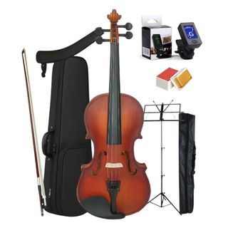 Violino 4/4 Kit Completo Com Afinador Digital Espaleira Breu Pedestal De Paritura Gonzaga Com Nfe