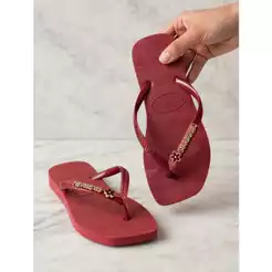 Chinelo de Glitter Sandália Com Brilhantes Feminina - Envio Imediato