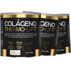 Kit 3x Colágeno Verisol Com Cafeína Thermo Lift 200g Nutrilibrium