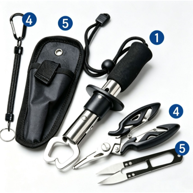 Kit 5 Unidades De Alicates E Ferramentas Multifuncionais Para Descascar Lábios