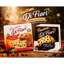 🍞 Panettone Di Fiori – Sabores Tradicional e Gotas de Chocolate
