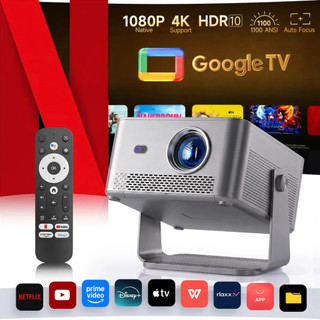 Projetor Smart Magcubic HY450GT 4K Full HD Google TV com Foco Automático Keystone e Controle por Voz