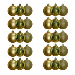 Kit 30 Bolinha Lisa Para Arvore De Natal Enfeite Decoração