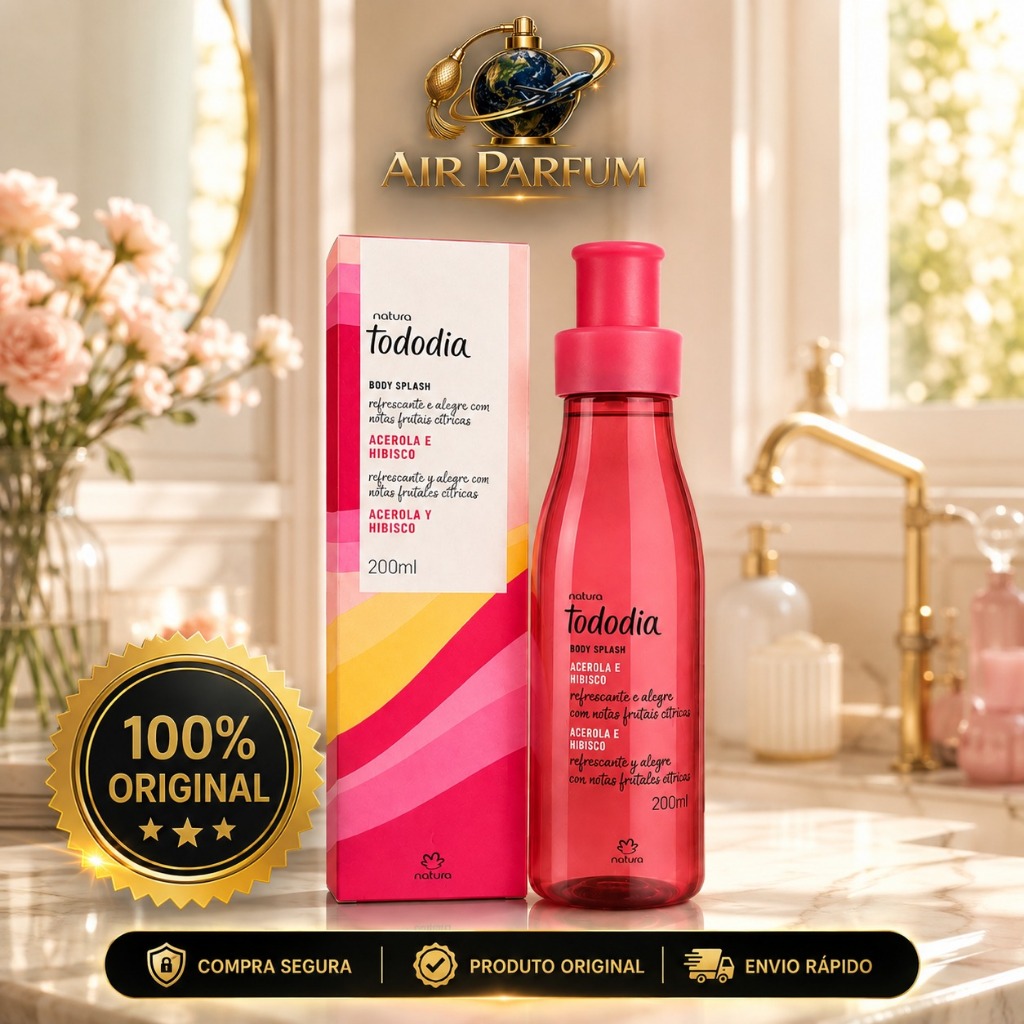 Body Splash Tododia Acerola e Hibisco Natura 200ml Original — imagem 2 de 2