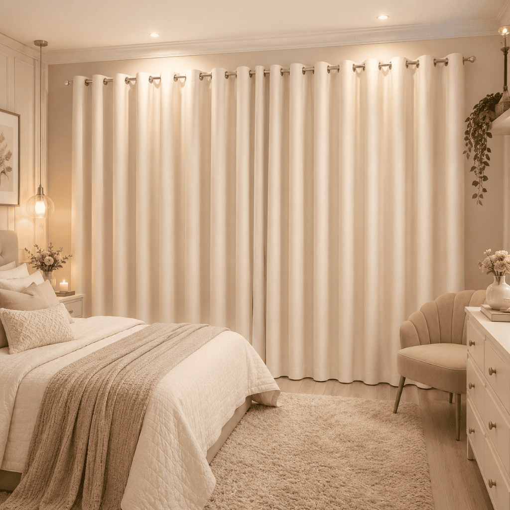 Cortina Blackout 100% em Tecido 5,40lar x 3,00alt Decorações