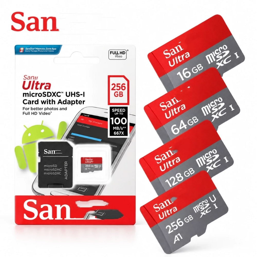 Cartão de Memória Micro SD 32GB 64GB 128GB 256GB Alta Velocidade