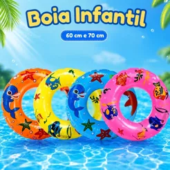 Boia Infantil Cintura Redonda Inflável Cintura Praia Piscina
